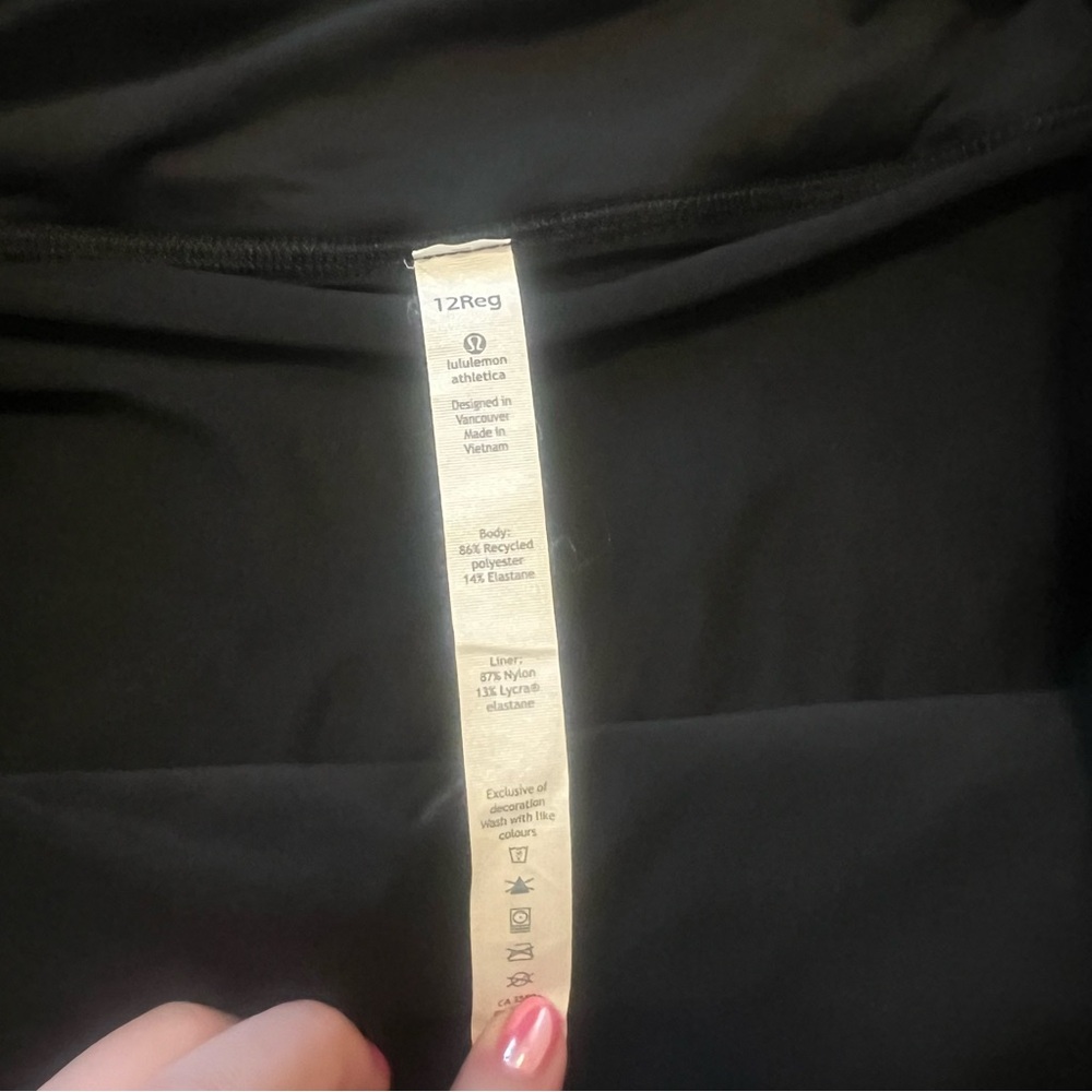 {Lululemon} Black Mid-Rise Pace Rival Skort - Picture 9 of 12